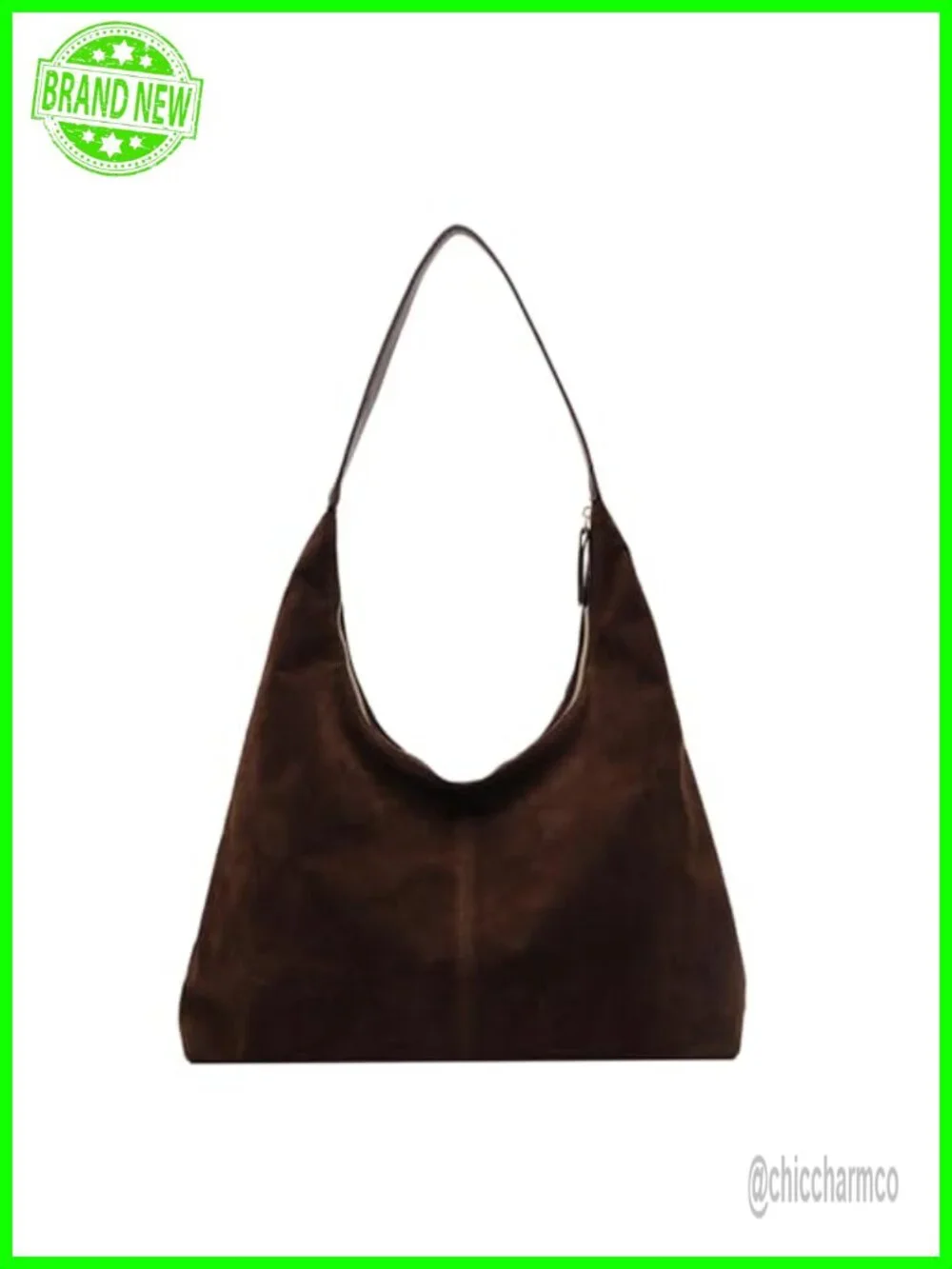 Suede Tote Purse Hobo Bag Slouchy Shoulder Handbag for Women